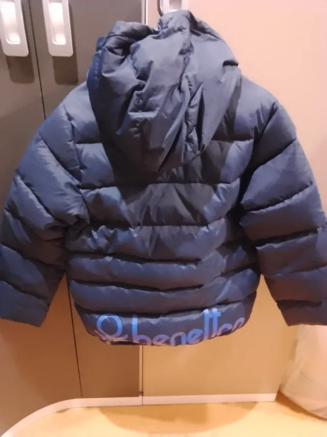 Plumífero Benetton Azul Talla XXL.11-12años.