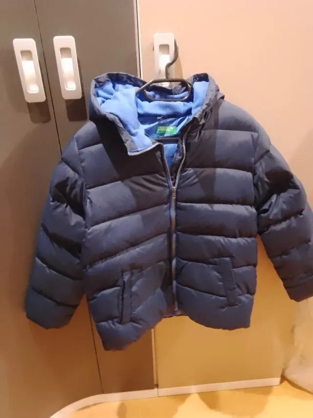Plumífero Benetton Azul Talla XXL.11-12años.