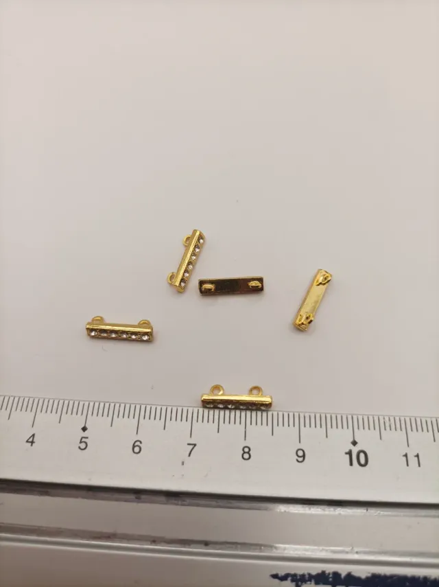 Lote 5 conectores dorados bisutería