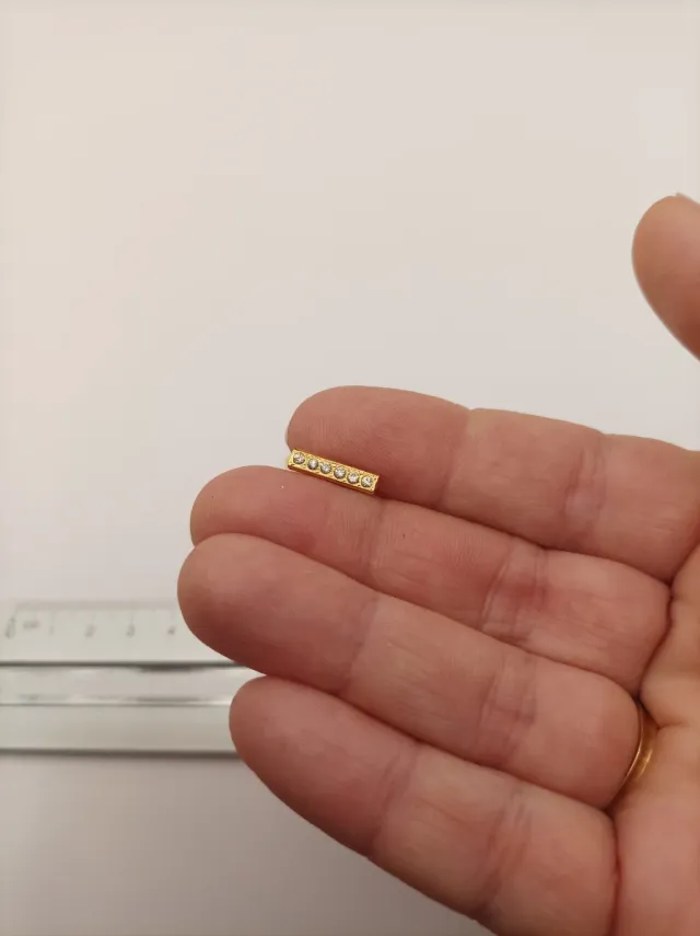 Lote 5 conectores dorados bisutería