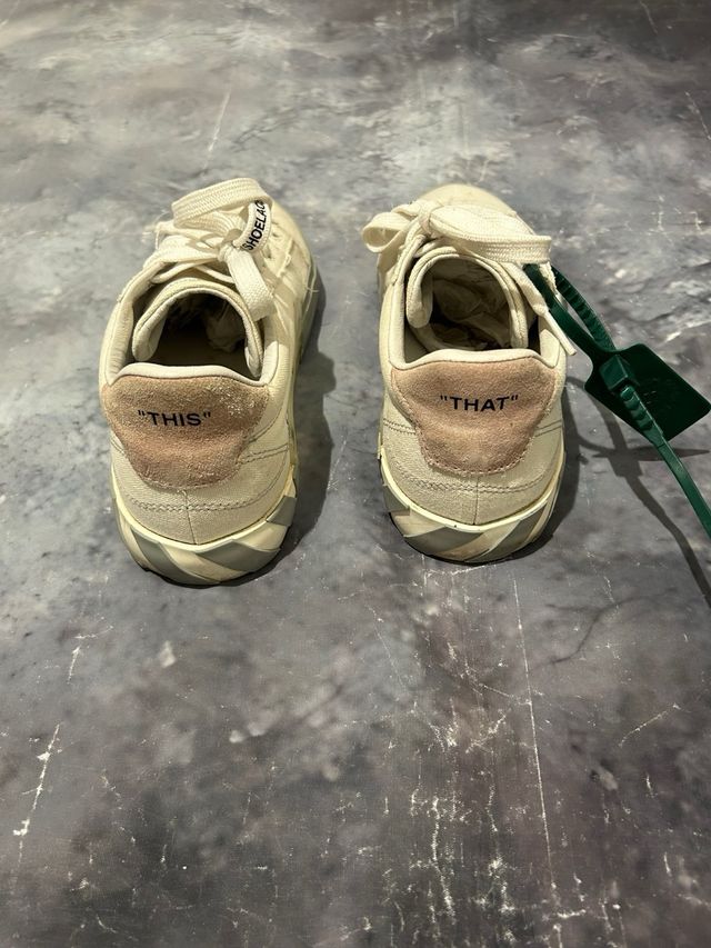 Scarpe Off-White Vulcanized Bianche Rosa