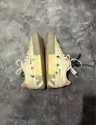 Scarpe Off-White Vulcanized Bianche Rosa