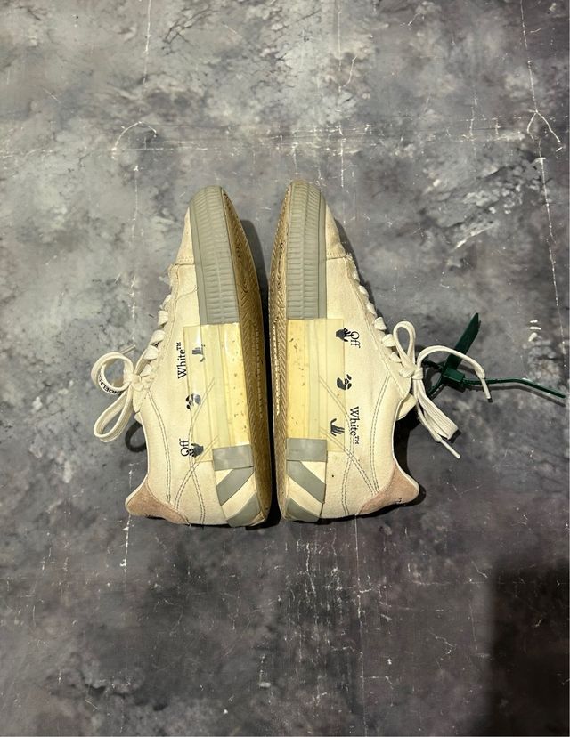 Scarpe Off-White Vulcanized Bianche Rosa