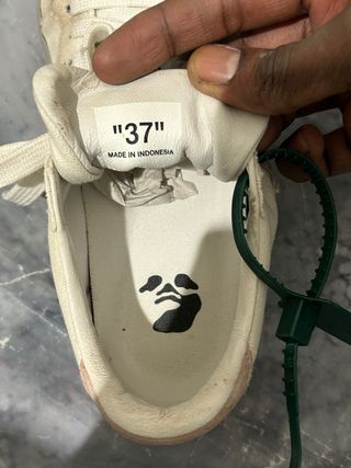 Scarpe Off-White Vulcanized Bianche Rosa