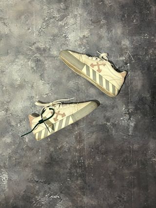 Scarpe Off-White Vulcanized Bianche Rosa