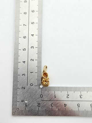 Colgante de Oro 18K Patuco bebe, 1,37gr, 1cm