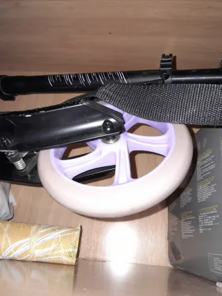 Patinete Oxelo Mid7 Negro/Lavanda