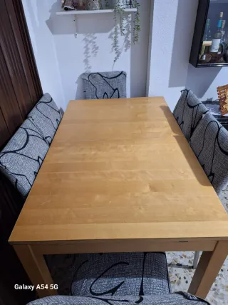 Mesa comedor extensible 6/8 plazas