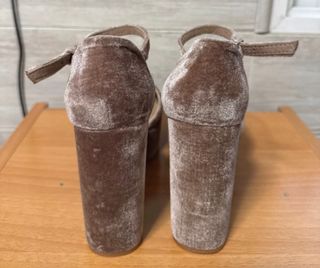 Zapatos Stradivarius tacón plataforma rosa