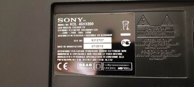 TV Sony Bravia 46 KDL46HX800. Sony, LG, Samsung.