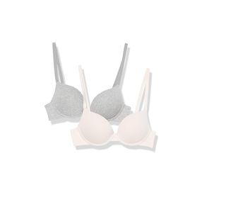 Pack 2 Sujetadores Push Up Algodón Mujer 90E