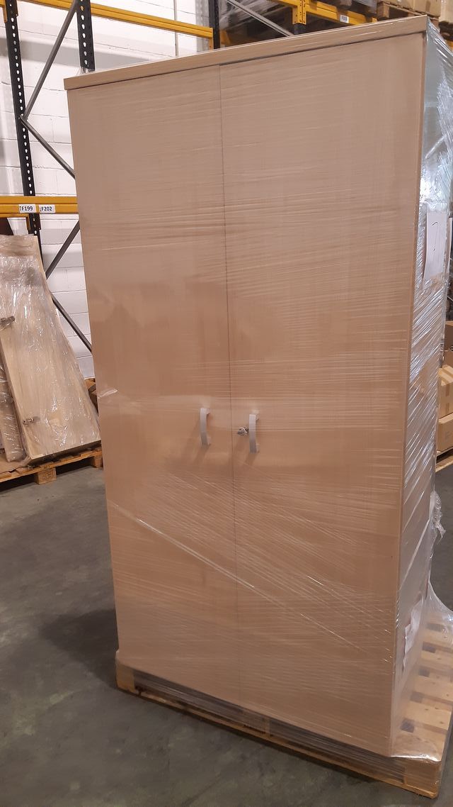 Armario 4 estantes haya puertas largas