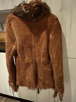 Giacca in montone con pelliccia