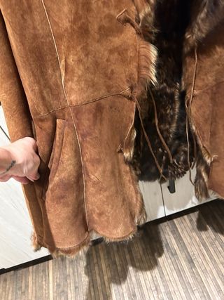 Giacca in montone con pelliccia