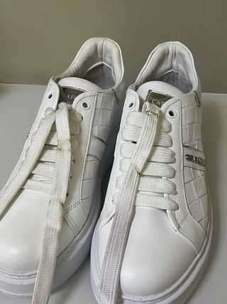 Scarpe donna Cafènoir vera pelle bianche