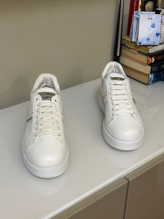 Scarpe donna Cafènoir vera pelle bianche