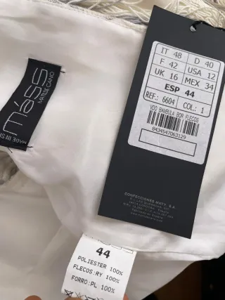 Vestido Matilde Cano Talla 44 Nuevo