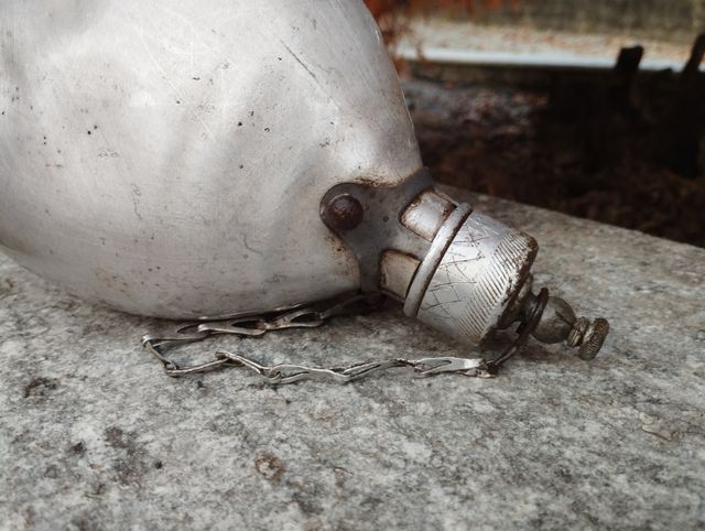 Antica borraccia seconda guerra mondiale