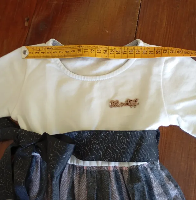 Vestido de cuadros para niña 2 años