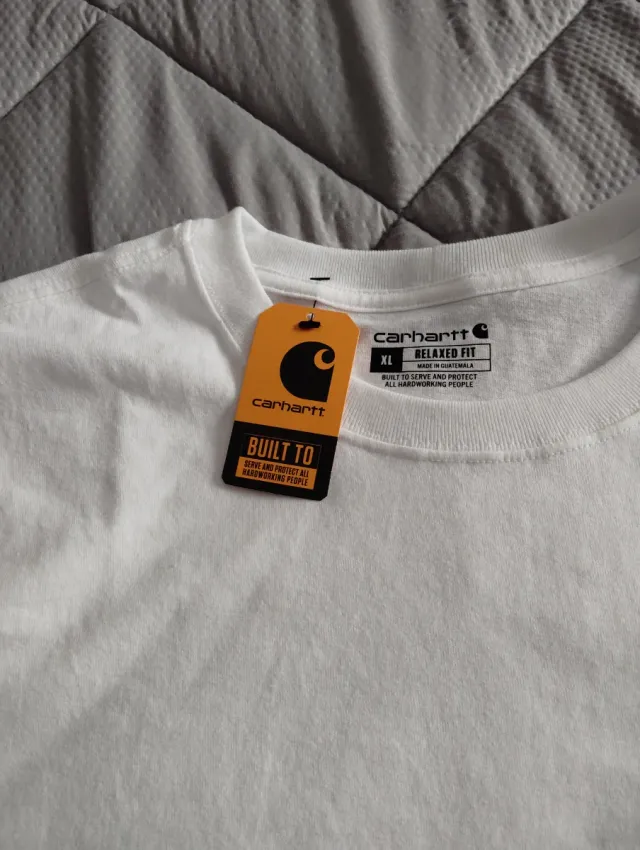 Camiseta Carhartt XL Blanca Manga Corta