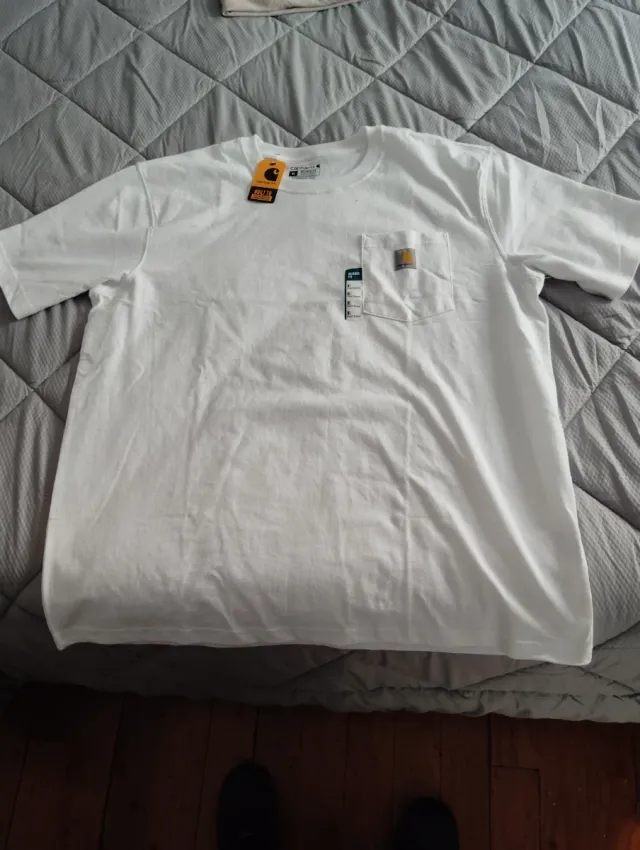 Camiseta Carhartt XL Blanca Manga Corta