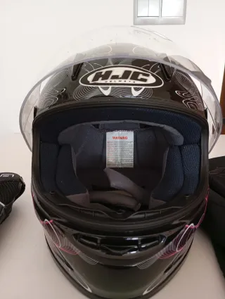 Conjunto moto mujer Talla S: Chaqueta, Casco y Gua