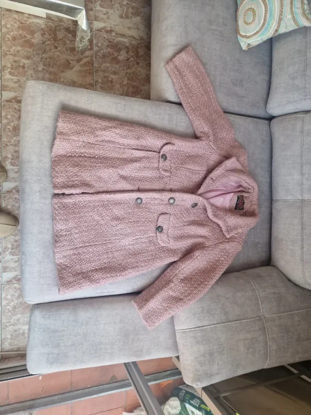 Chaqueta rosa tweed
