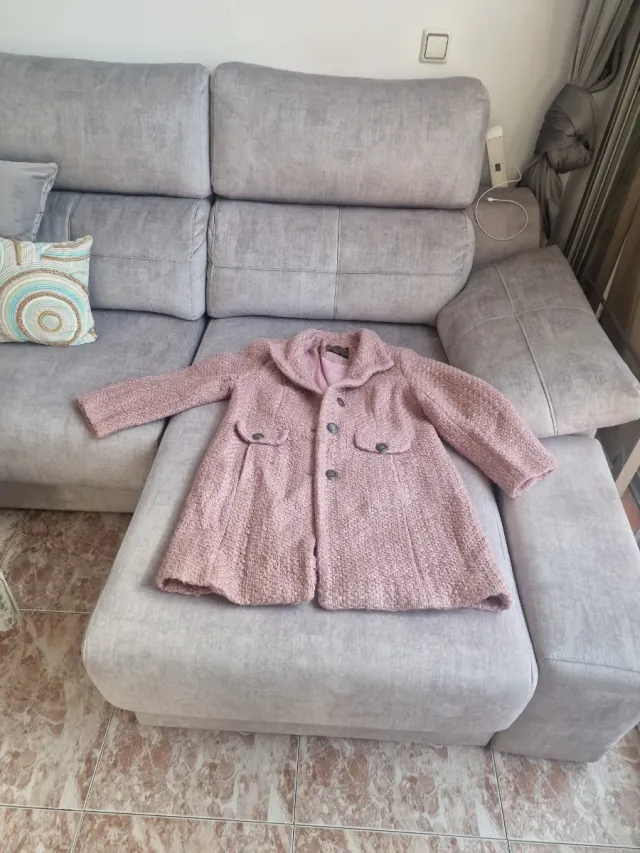 Chaqueta rosa tweed