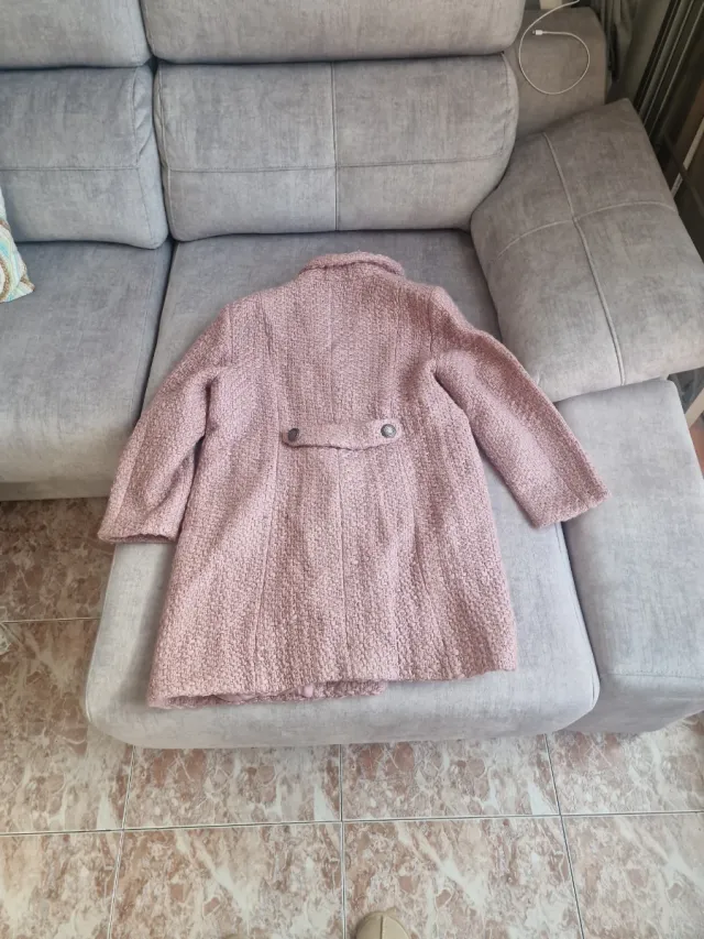Chaqueta rosa tweed