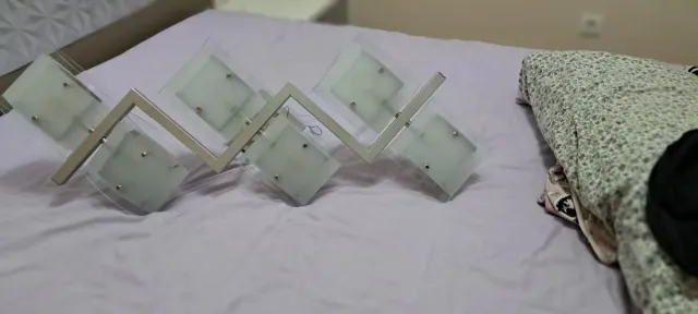 Lámpara de techo moderna cristal y metal