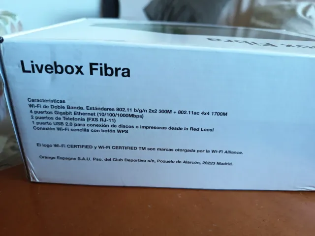 Router Livebox Fibra