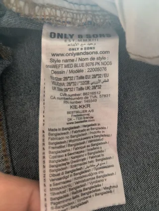 Vaqueros Hombre Talla M