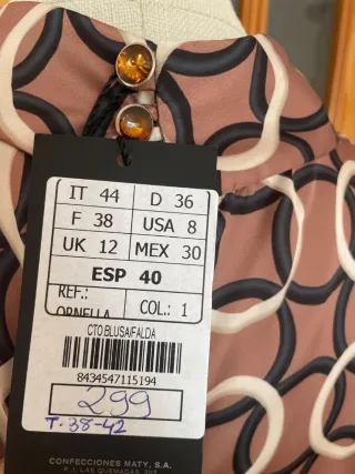 Traje de falda Matilde Cano Talla 40 Nuevo