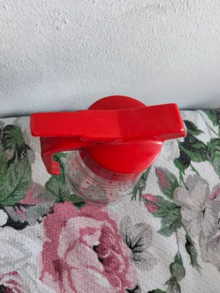 Brocca sciroppo vintage pois rossi