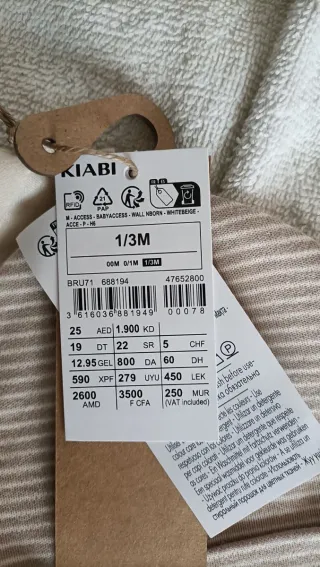 Set 2 cappellini neonato 1-3 mesi