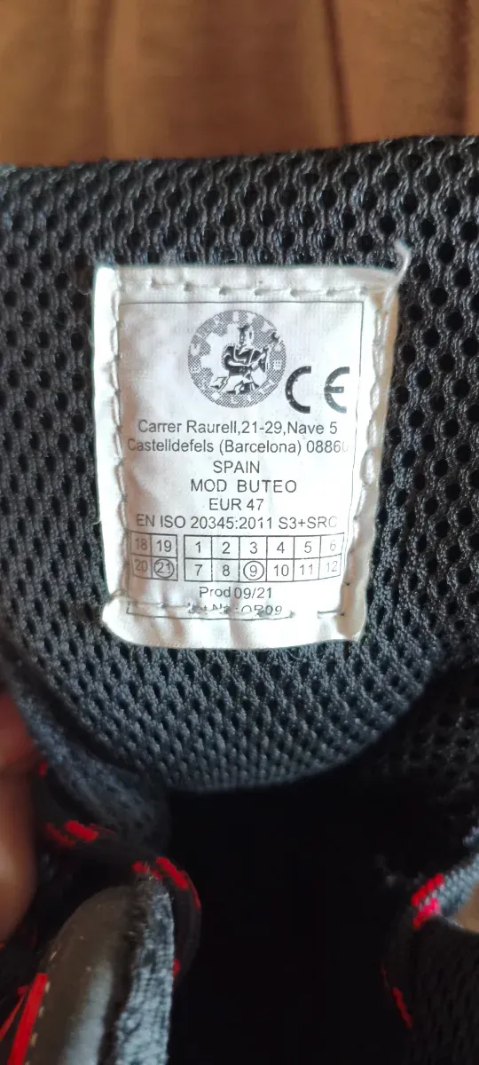 Stivali di sicurezza Securit Line neri e rossi