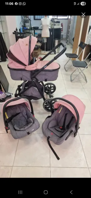 Carro de bebé 3 piezas