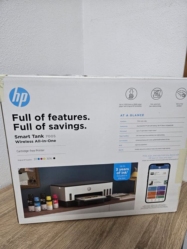 Impresora HP Smart Tank 7005 Precintada