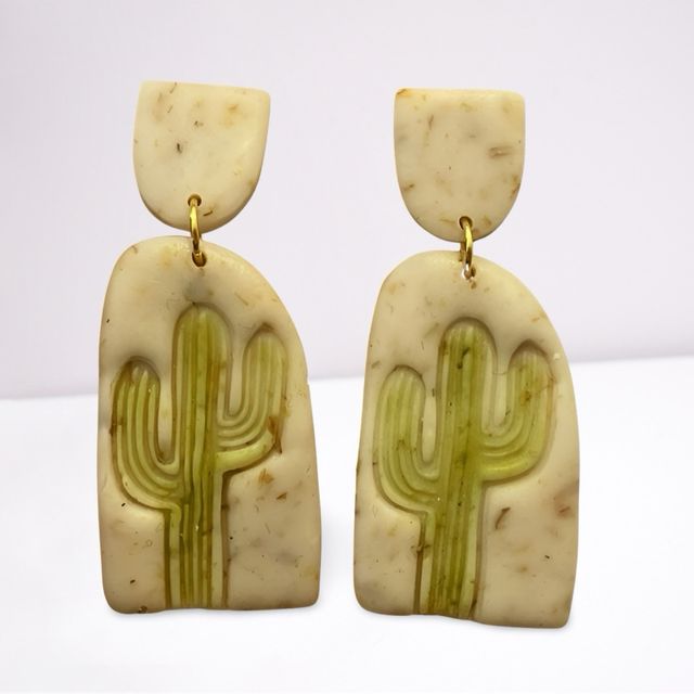 Pendientes Arizona Beige y Verde