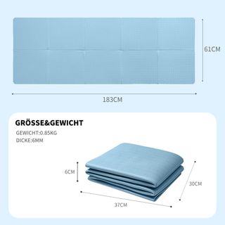 Esterilla Yoga Plegable Azul