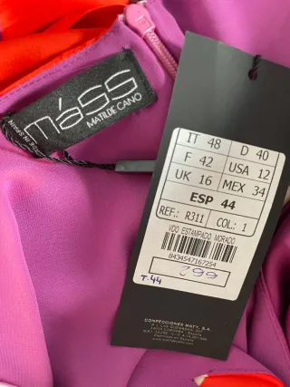 Vestido Matilde Cano Talla 44 Nuevo