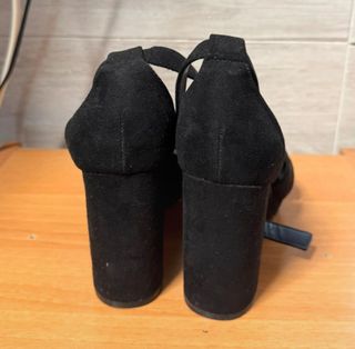 Sandalias tacón negras plataforma