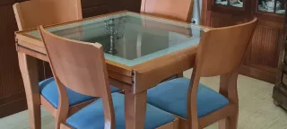 OFERTA! Mesa de comedor extensible 4 sillas