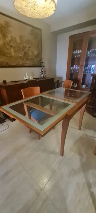 OFERTA! Mesa de comedor extensible 4 sillas