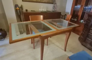 OFERTA! Mesa de comedor extensible 4 sillas