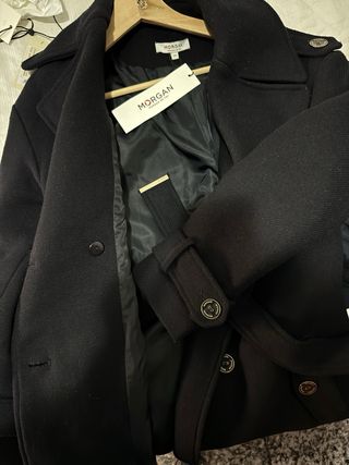 Abrigo Morgan T34/36 Negro Mujer azul marino nuevo