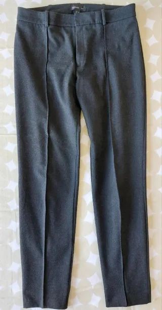 Pantalón Mango Suit Gris Talla S