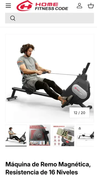 Máquina Remo Magnética Resistencia Ajustable nueva