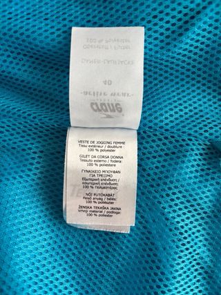 Giacca da jogging celeste