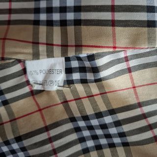 Gabardina Beige Talla L con Forro Cuadros